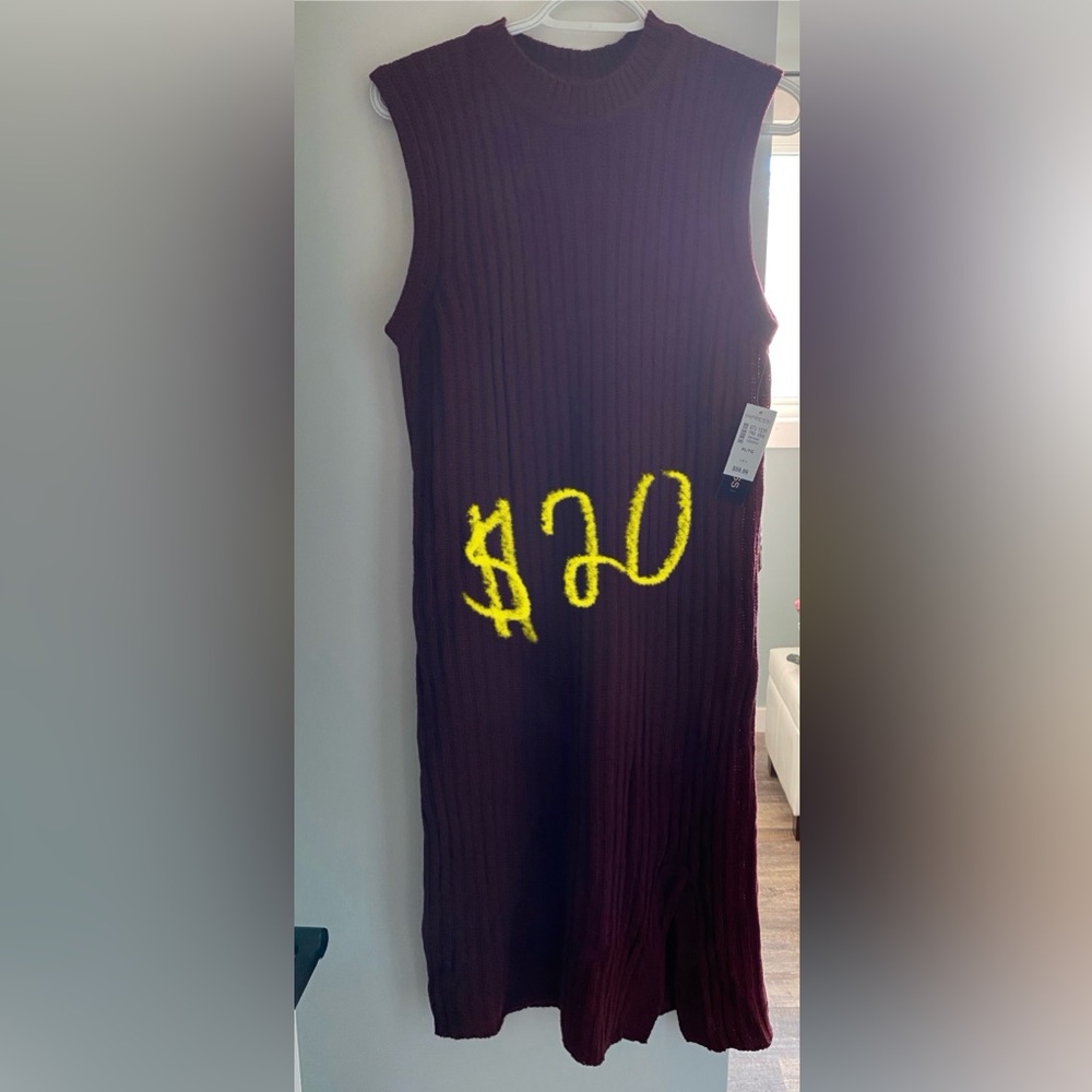 imPRESS Burgundy Maxi Sweater Dress